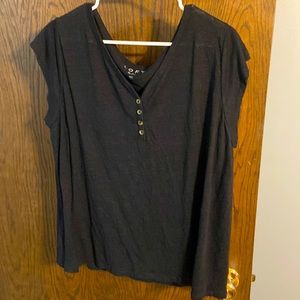 Black Henley t shirt